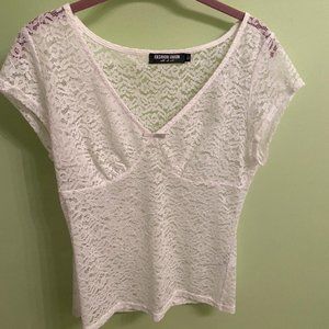 ASOS/Fashion Union See Through Lace Top